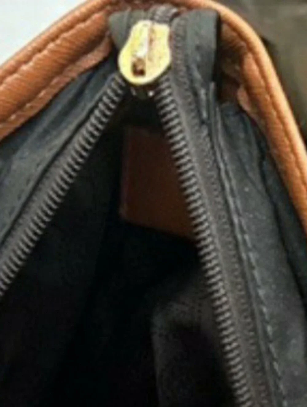 Michael Kors Kempton Black and Brown Leather-Trim Nylon Tote